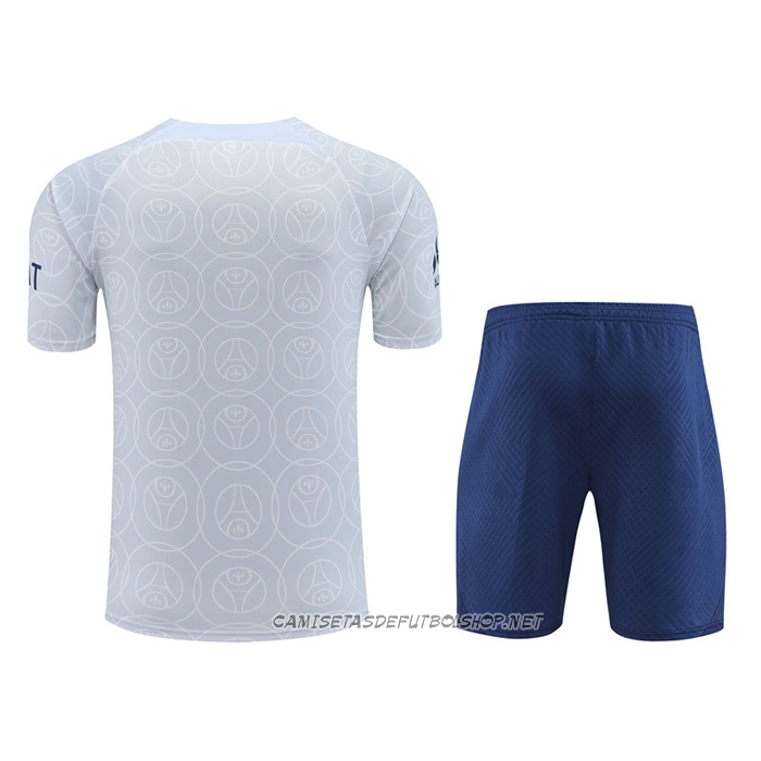 Chandal del Paris Saint-Germain 22-23 Manga Corta Gris - Pantalon Corto